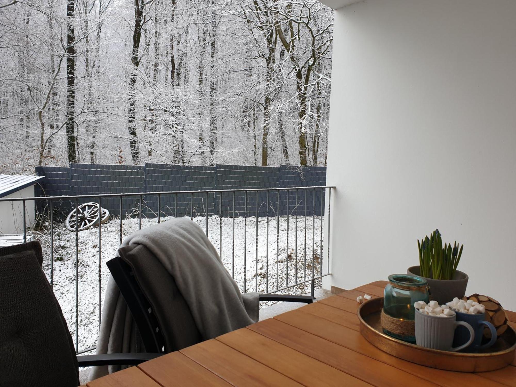 Fewo Winter In Der Villa Waldrand Mit Zwei Balkonen Bad Wünnenberg Exterior foto